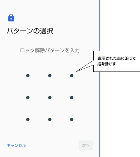 パターンの選択