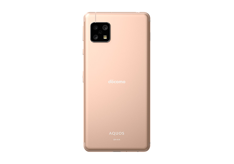 AQUOS sense4 SH-41A ライトカッパー 背面外観