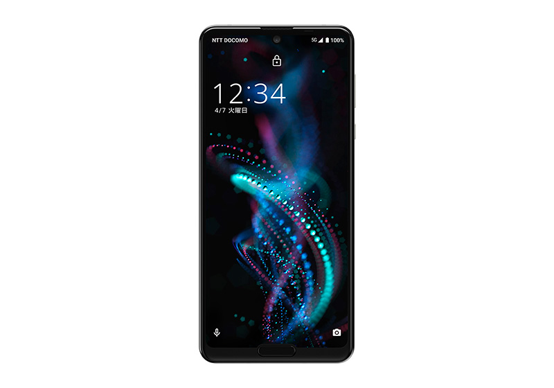 AQUOS R5G SH-51A オーロラホワイト 正面外観