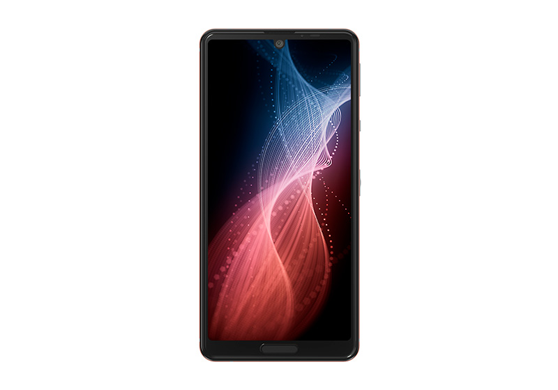 AQUOS sense5G SH-53A コーラルレッド 正面外観