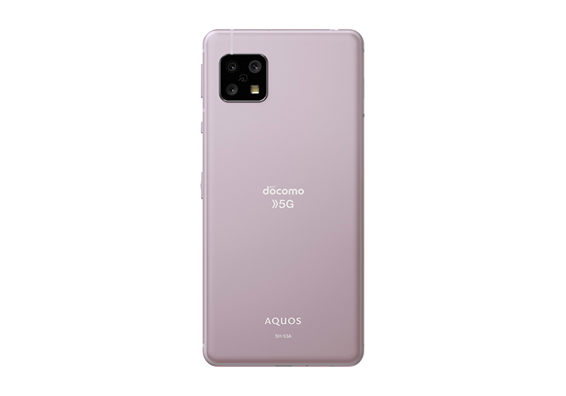 AQUOS sense5G SH-53A ライラック 背面外観