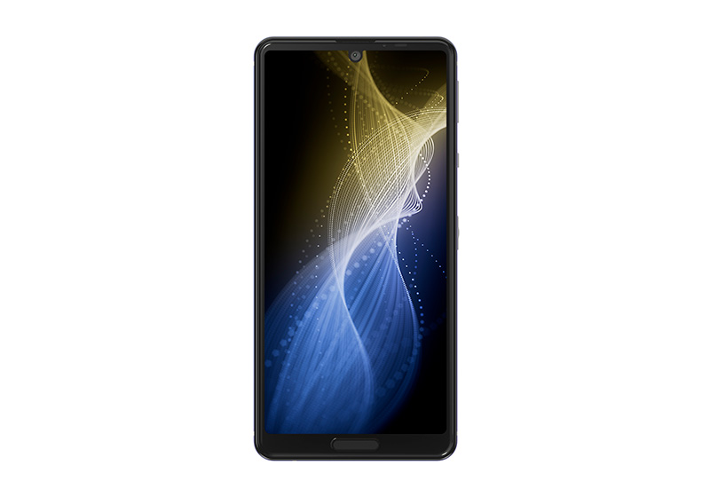 AQUOS sense5G SH-53A スカイブルー 正面外観