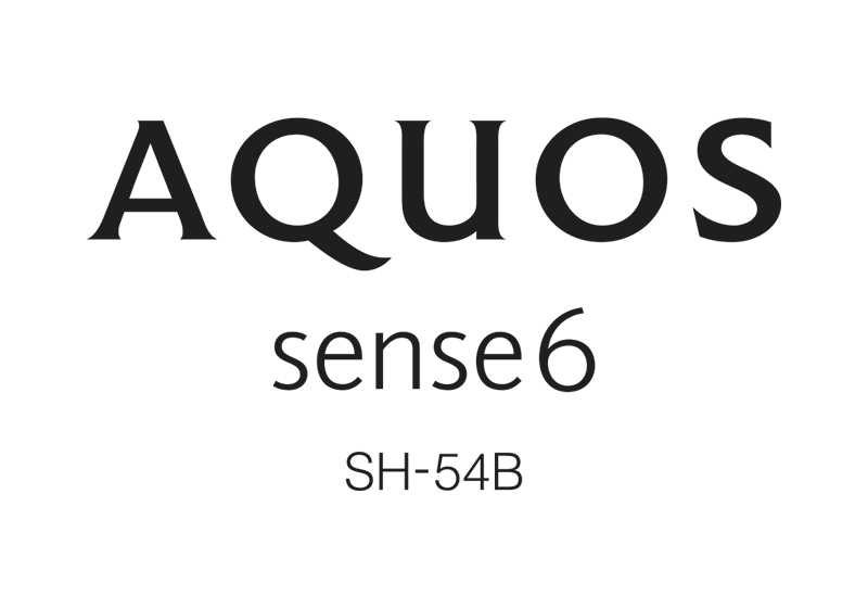 AQUOS sense6 SH-54B ロゴ 3段