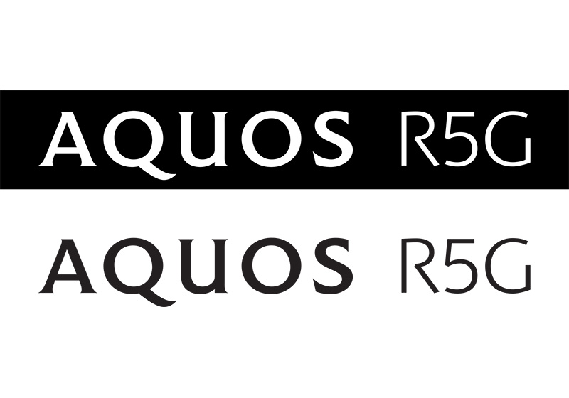 AQUOS R5Gロゴ