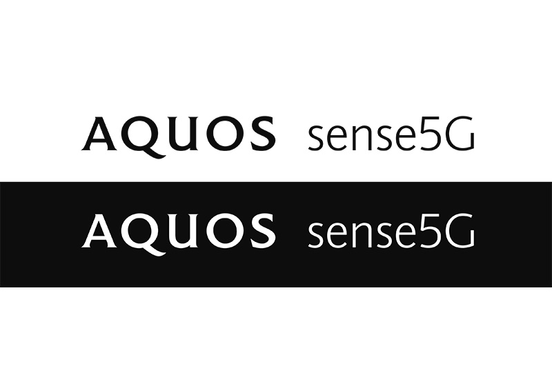 AQUOS sense5G ロゴ