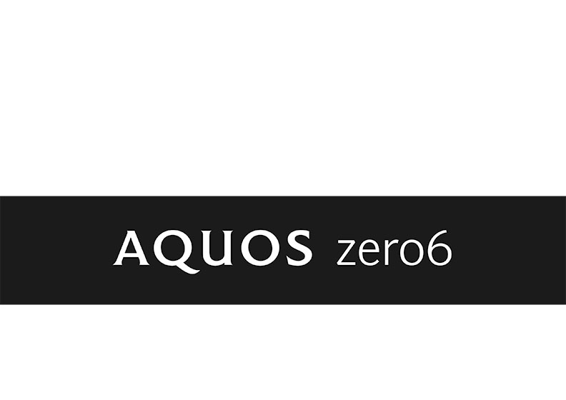 AQUOS zero6 ロゴ ブラック